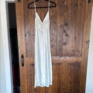 Elegant White Slip Dress